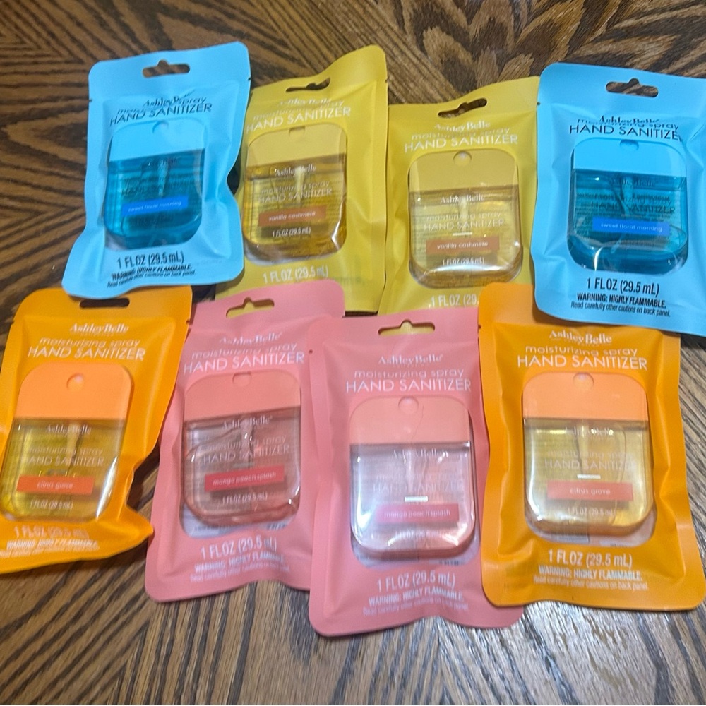 8 PC SPRAY HAND SANITIZER LOT